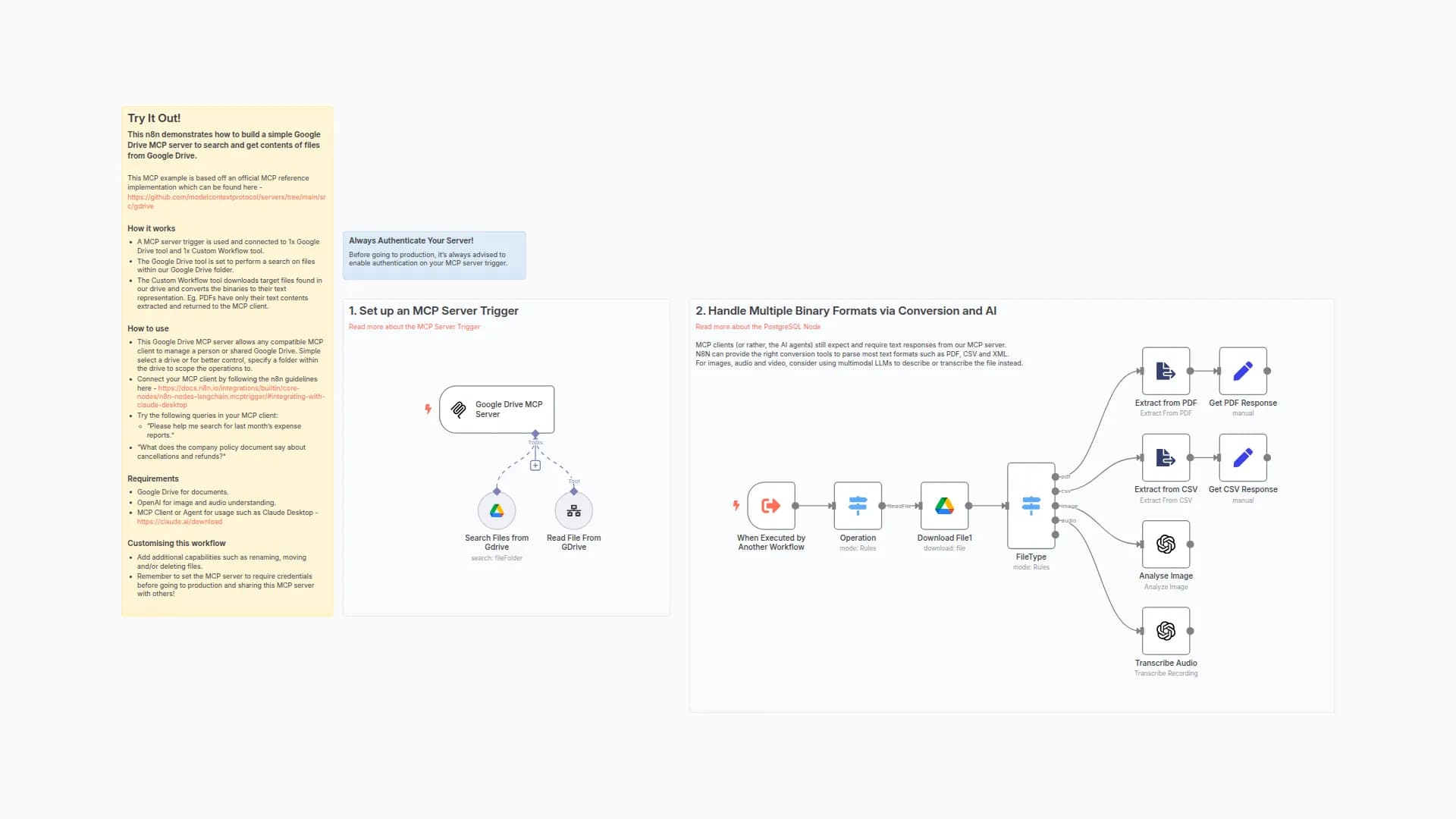 Build your own Google Drive MCP server