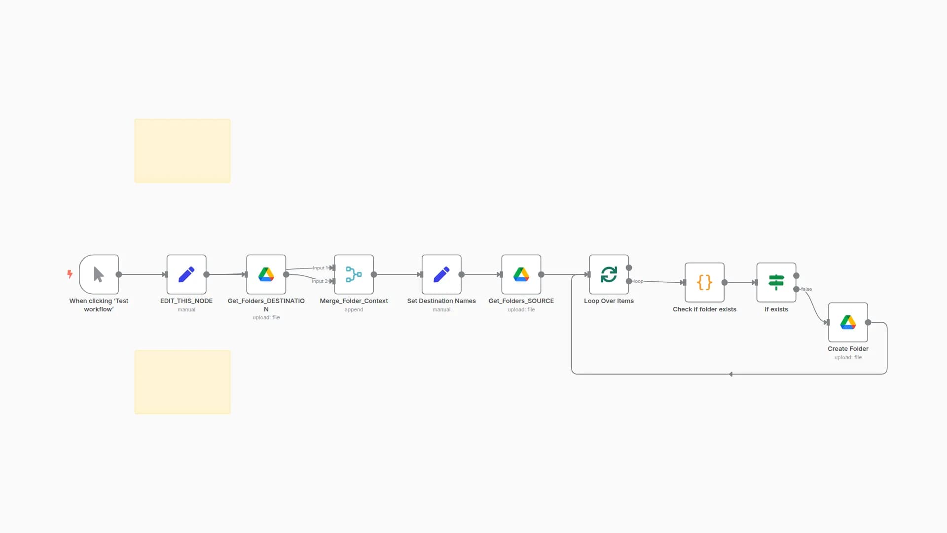 Copy Folder Structure Without Files in Google Drive