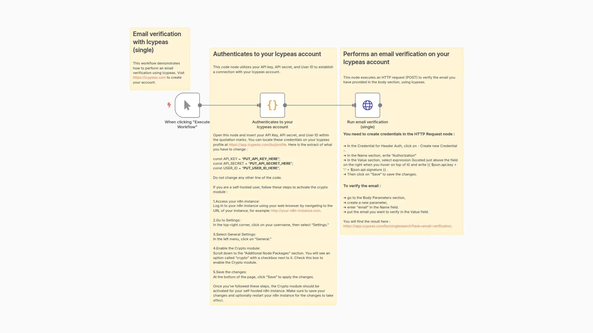 Verify an email adress with Icypeas (single)