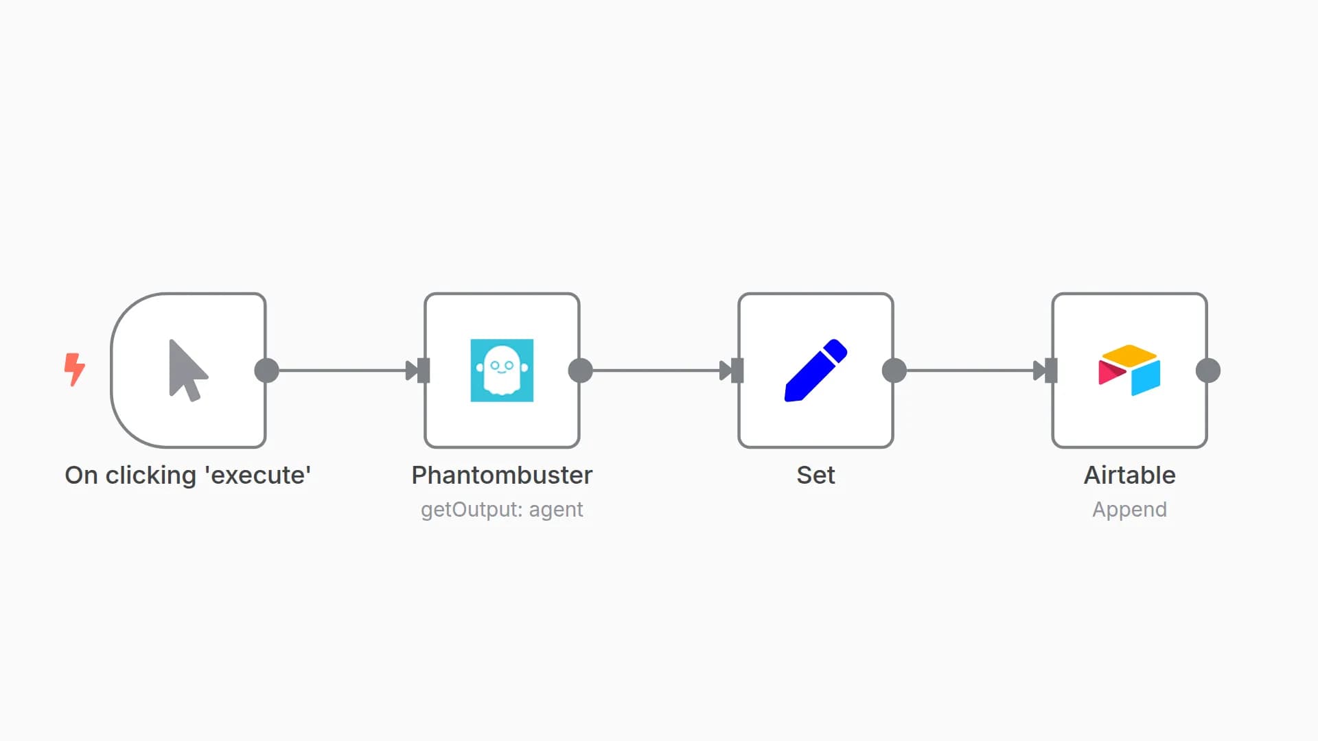 Store the output of a phantom in Airtable