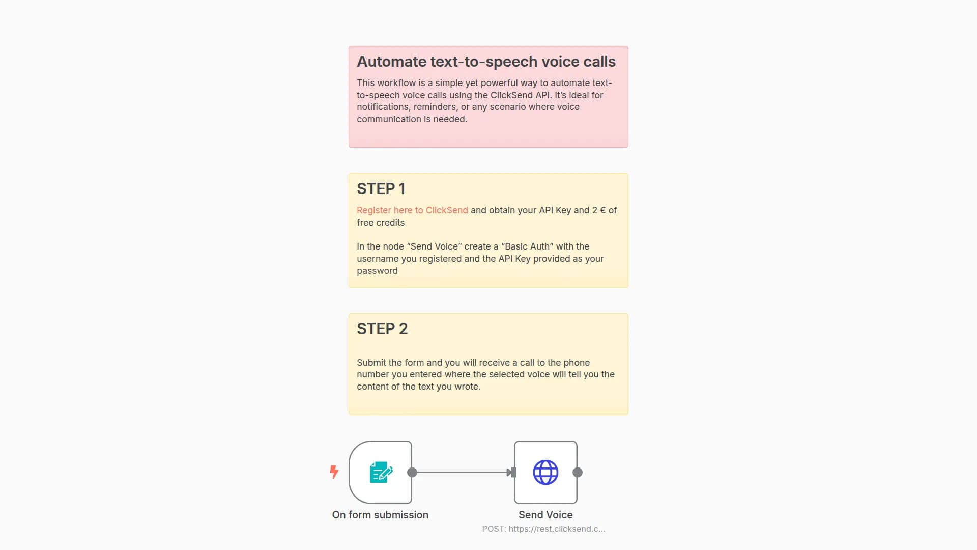 Send Voice Calls in seconds: Automate Text-To-Speech using ClickSend API