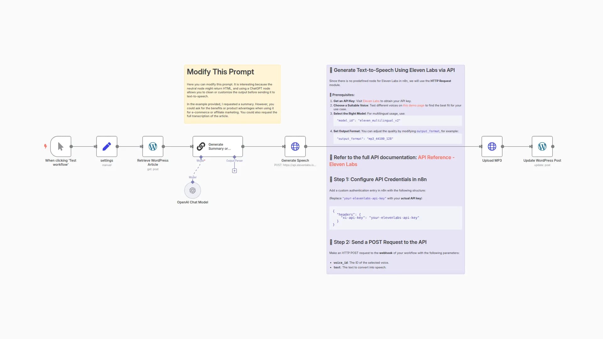 Generate & Upload an Audio Summary of a WordPress (or Woocommerce) Article
