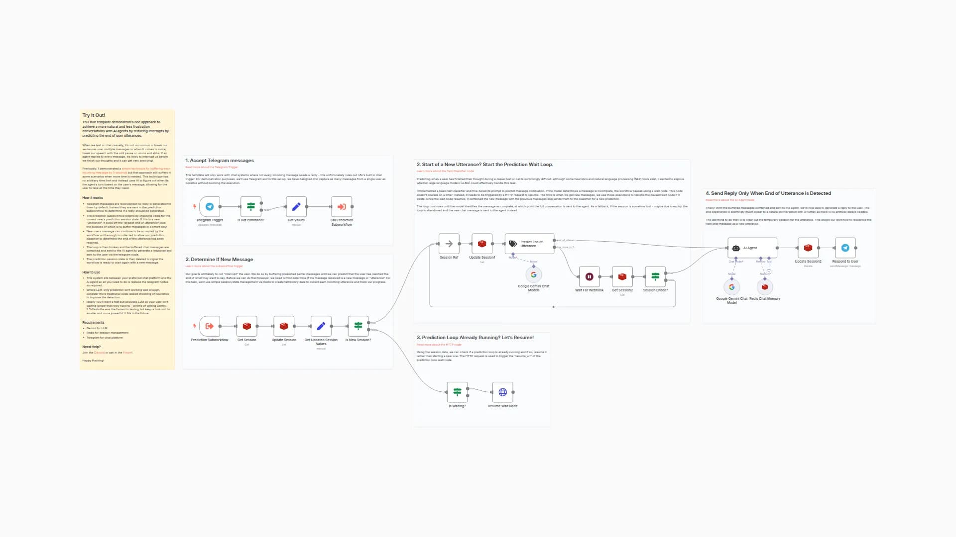 End of Turn Detection for smoother AI agent chats with Telegram and Gemini