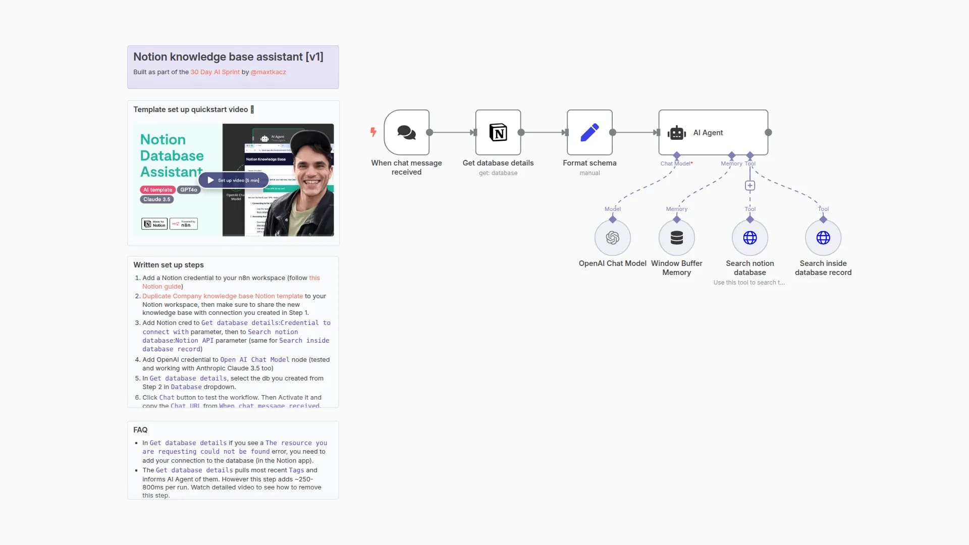 Notion knowledge base AI assistant