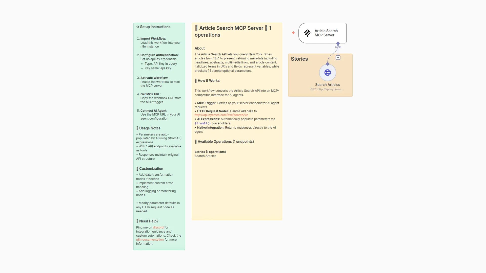 [New York Times] Article Search API MCP Server