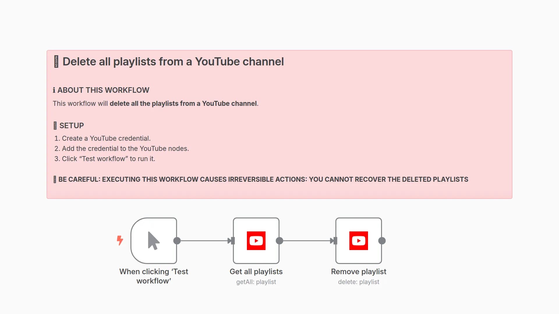 Bulk Delete All YouTube Playlists From Your Channel