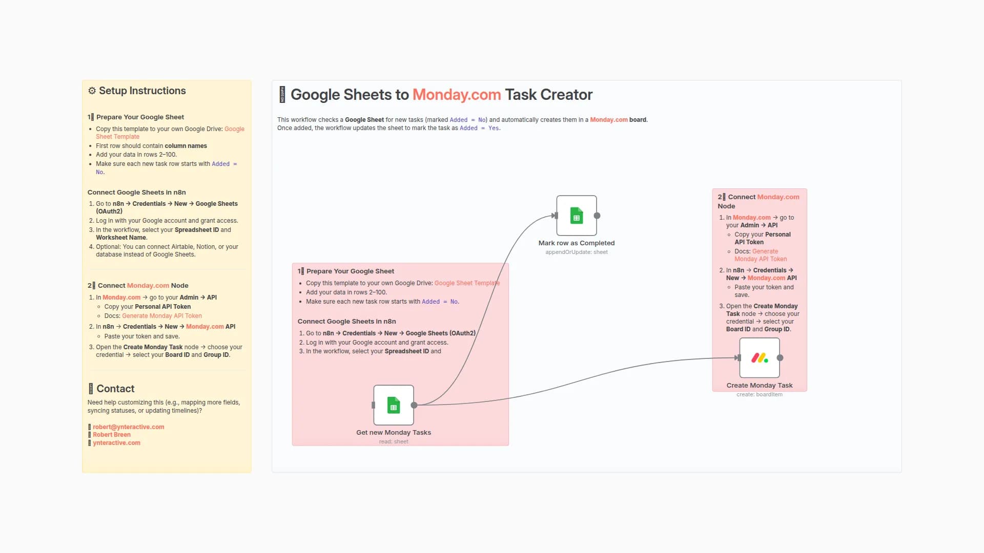 Automated Task Creation from Google Sheets to Monday.com with Status Updates