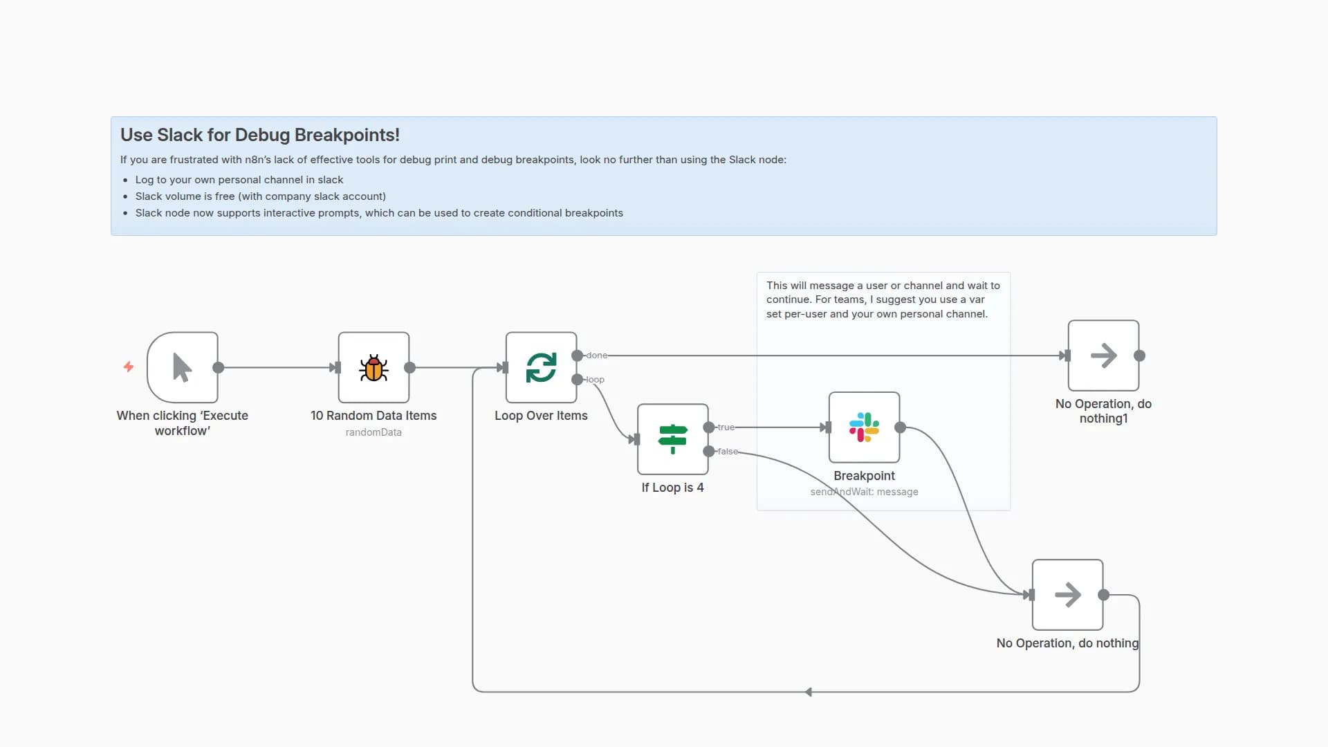 Create Debug Breakpoints and Logs with Slack Interactive Messages