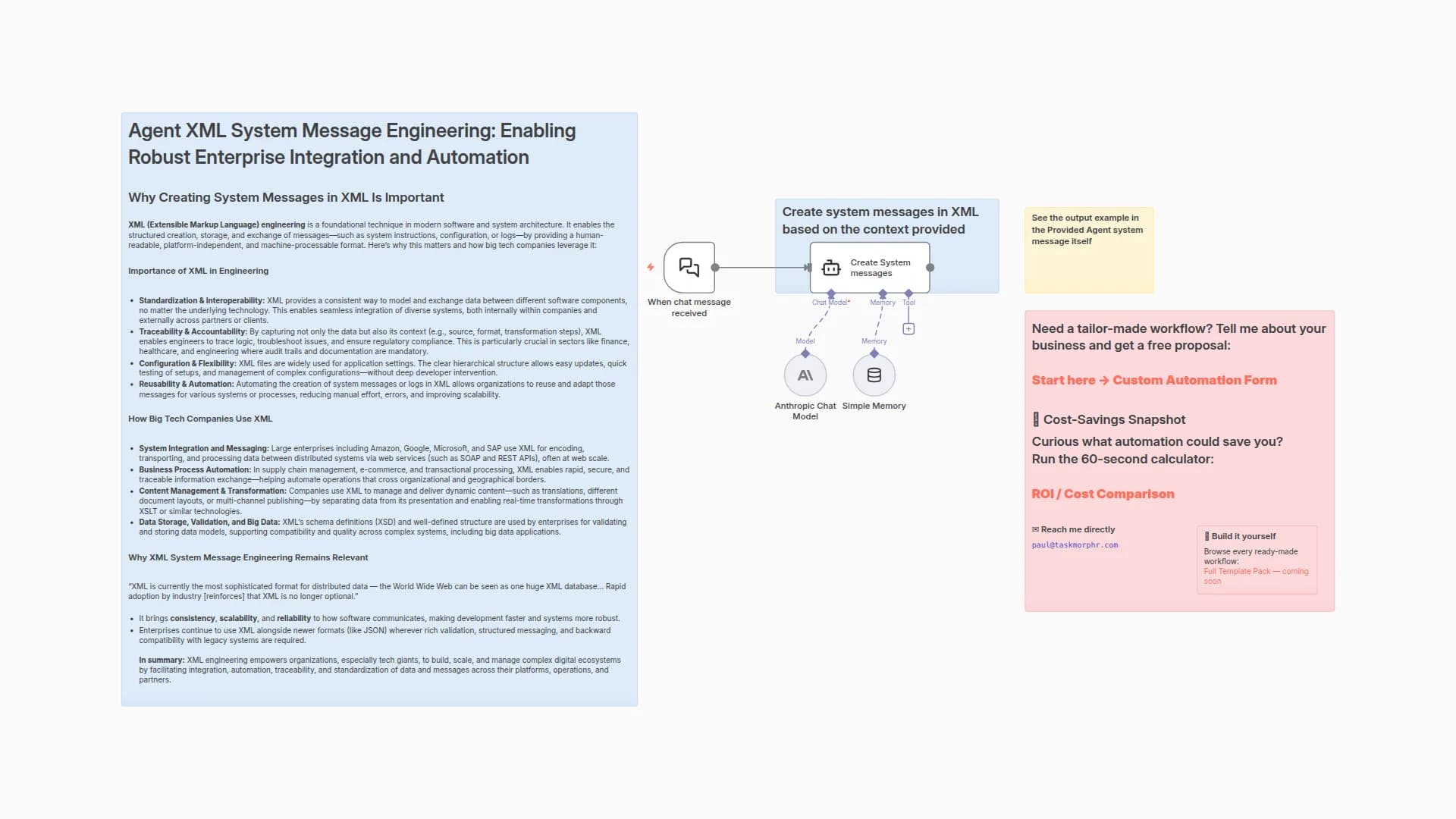 Create Structured XML System Messages for AI Agents with Claude 4 Sonnet