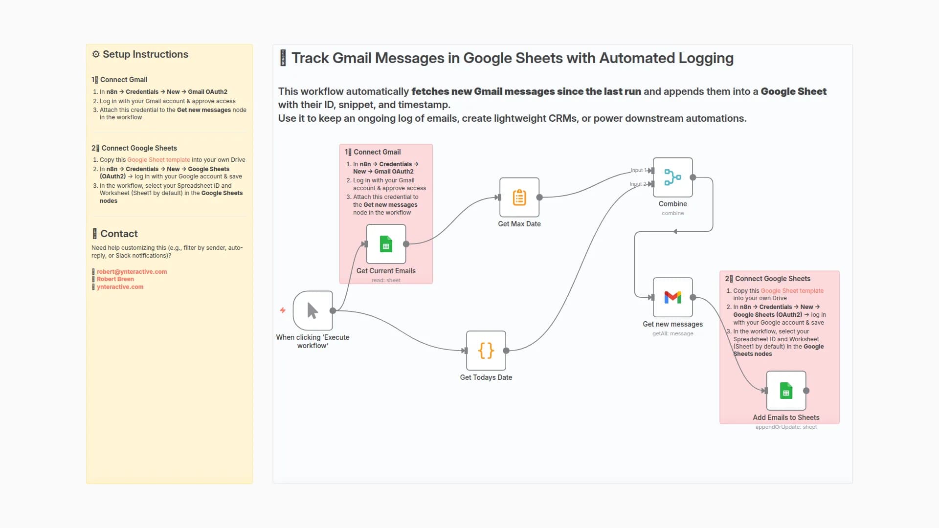 Log New Gmail Messages Automatically in Google Sheets