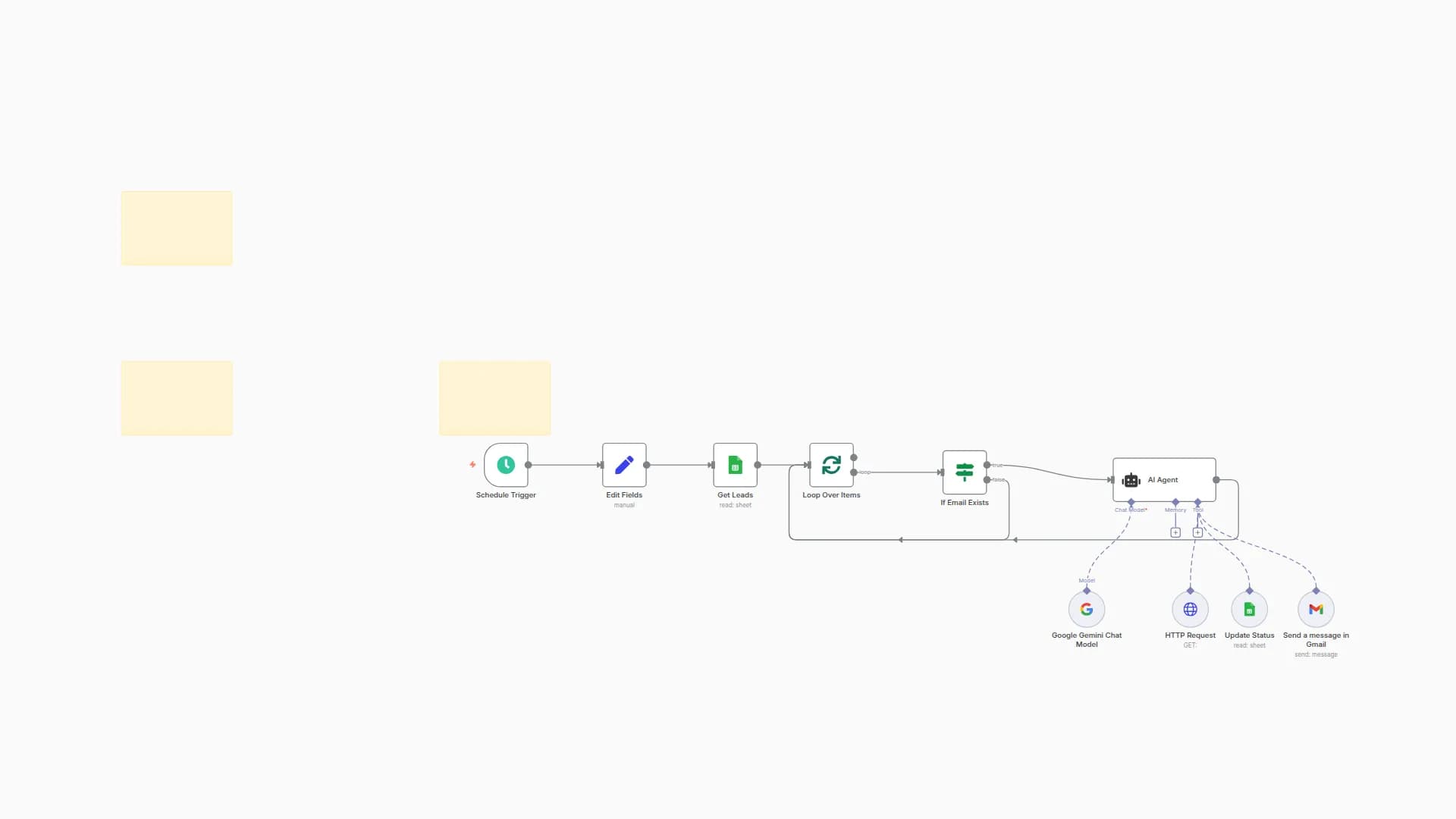 Cold Email Outreach personalized by business with Gmail, Google Sheet and Gemini