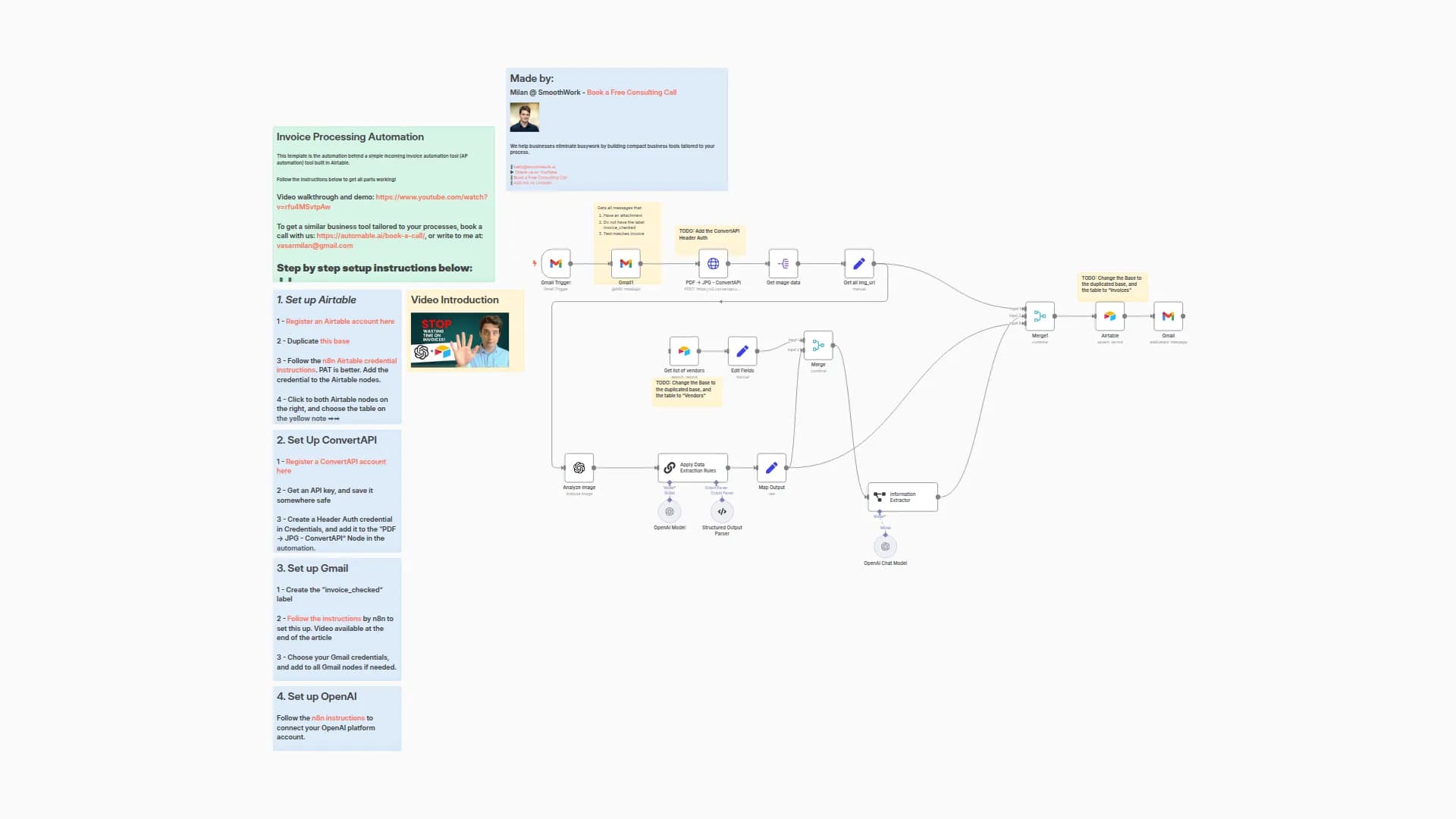 Automated Invoice Processing System with OCR & AI - AP Automation with Airtable