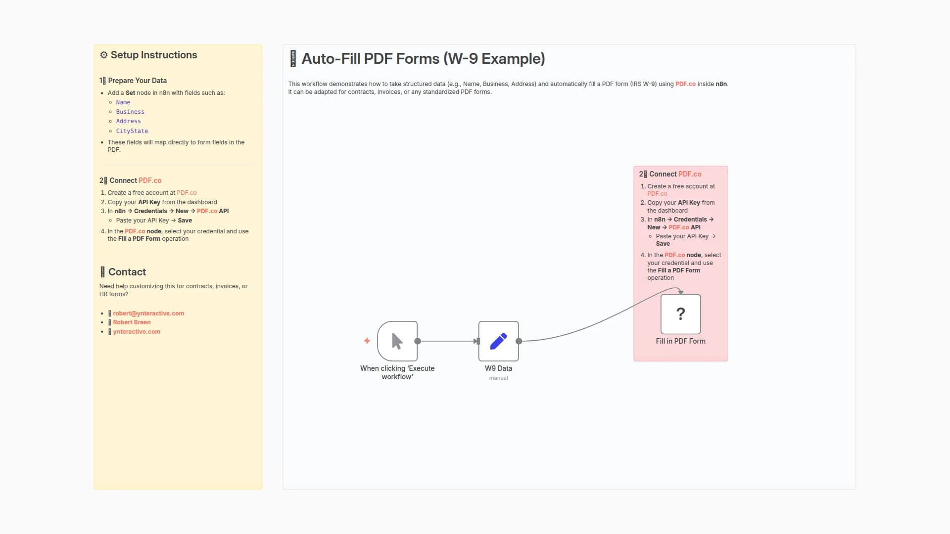 Automated PDF Form Filling for W-9 and More with PDF.co