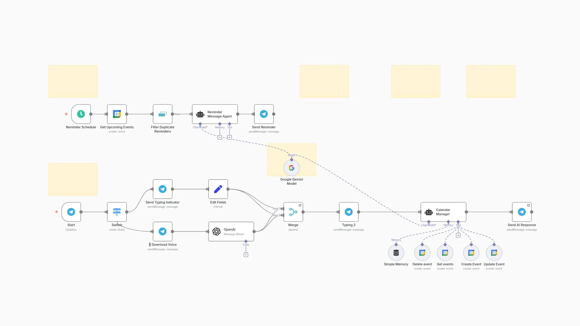 Personal Google Calendar & Reminder Bot on Telegram using Gemini & Whisper