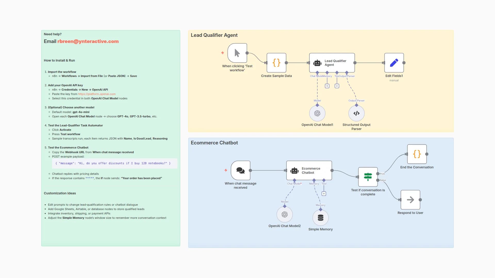 Automate Lead Qualification & Customer Support with GPT-4o-mini Agents