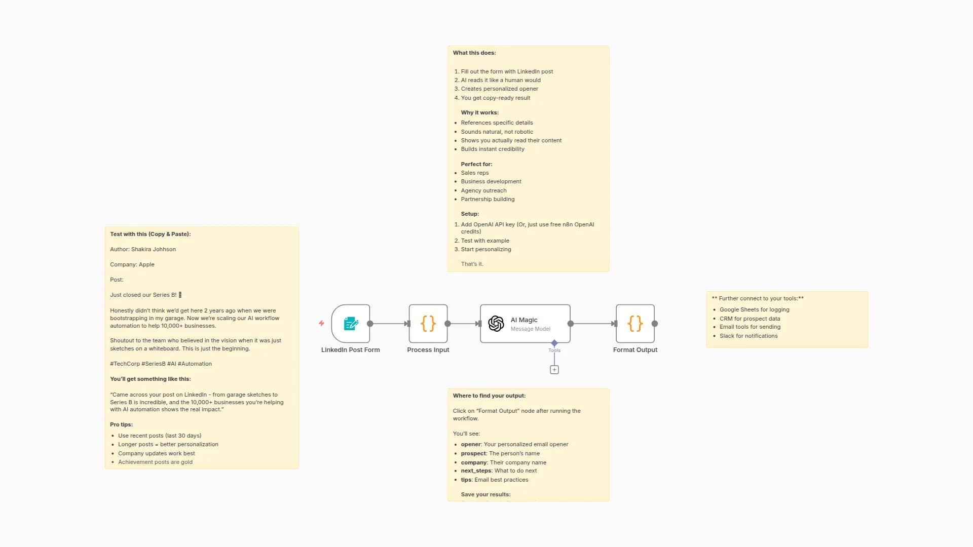 Generate Personalized Cold Email Openers from LinkedIn Posts with GPT-4o